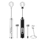 USB Rechargeable Handheld Electric Coffee Milk Frother Whisk Mixer Egg Beater