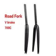 700*23C Full Carbon Fiber Road Bike Front Fork V Brake Bicycle Hard Fork