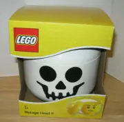 Lego #4031 ~ White Skeleton Storage Head S Small Container ~ NIP UNUSED Face