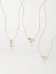 [Persée] Persée - Alphabet 18-karat Gold Diamond Necklace - X X Gold