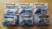 Three Matchbox Superfast America Die Cast Vehicles