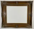 Museum quality ornate, 20x24, brown/mahogany fin frame-painting, photo, mirror