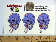 3 - Zombie Heads 2" Hard Hat Toolbox Helmet Sticker H 176
