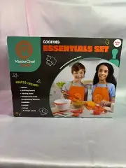 MasterChef Junior Cooking Essentials Set For Kids Ages 6+ With Apron Bowl Utensi