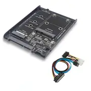 SSD Case Enclosure M2 NGFF&MSATA to SATA3.0 6Gb 2.5In Adapter Riser1070
