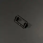 Black Rhinestone Hat Frame Pin for New Era Fitted – Back Logo Accessory