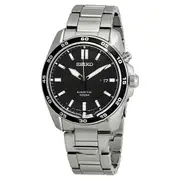 Original Seiko Kinetic Black Dial Stainless Steel Men's Watch SKA785