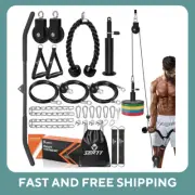 Fitness LAT and Lift Pulley System Upgraded Pulley Cable Machine | FREE SHIPPING