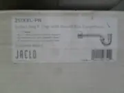 Jaclo 251XXL-PN 1-1/4" 17 Gauge P-Trap w/ round box Escutcheon Polished Nickel