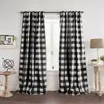 Elrene Home Fashions Grainger Buffalo Check Blackout Window Curtain, 52 x 84