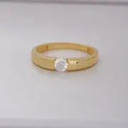 Lab Created Moissanite Ring 925 Sterling Silver Solitaire Weeding Gift Ring