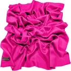 Bright Pink Solid Color Nepalese Fringe Shawl Scarf Wrap Pashmina CJ Apparel NEW