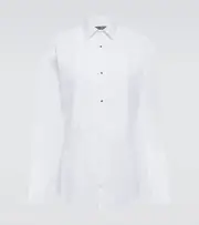 [Dolce & Gabbana] Dolce & Gabbana Tuxedo cotton poplin shirt UK 17 white