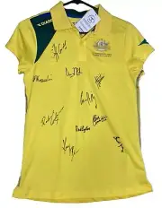 2014 Australia Commonwealth Games Diadora Squash Polo, size 8, SIGNED PLAYERS