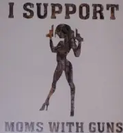 I Support Moms with Guns ! graphic Sticker decals 2nd Amendment