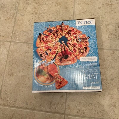 New Intex Inflatable Pizza Slice Mat 69" x 57" Inflatable Tube Summer Pool Toys