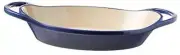 Oval casserole 2 Quart Iron Casserole Blue