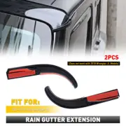 New For Jeep Wrangler JK 07-2017 Rain Water Gutter Extension Channel Accessories