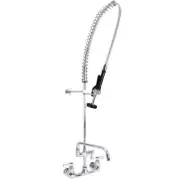 8 in Heavy Duty OptiFlow Wall Mount Pre Rinse Unit with 14 in AddOn