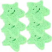 Healeved 6 Pack Adorable Star Sponges for Boys and Girls Body Bath Sponge Set Exfoliating Scrubbers