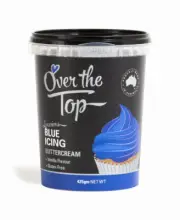 Over The Top Royal Blue Vanilla Buttercream Icing (425g) Pk 1