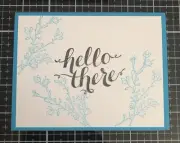 Card Set Of 4 Stampin Up Tempting Turquoise Simply Soft One Layer Cards