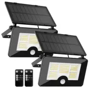 Solar Flood Lights with Motion Sensor, IP65 Waterproof Outdoor Security Light...