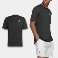 在飛比找Yahoo奇摩購物中心優惠-adidas 短袖 Tennis Club 男款 黑 白 吸
