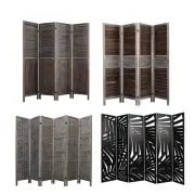 Levede 4/6 Panel Partition Room Divider Folding Privacy Screen Wood Stand