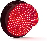 12/24V DC LED Traffic Light, Loading Dock Parking Light,Waterproof IP67 Wall-Mounted Warning Light, for Roads, Toll Booths, Terminals(Red,300mm/12in)