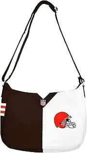 Littlearth Unisex-Adult NFL Cleveland Browns Pebble Split Hobo Bag, Team Color, One Size