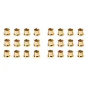 24Pcs Gold Plated Short Circuit Socket Phono Connector Shielding Socket4300