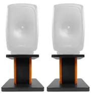 Rockville 8” Wood Studio Monitor Speaker Stands For Genelec 8341 SAM