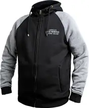 John Doe Hoodie XTM, textile jacket , color: Black/Grey , size: XXL