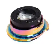 NRG Quick Release QR Gen 2.8 - Black Body with Neochrome Ring