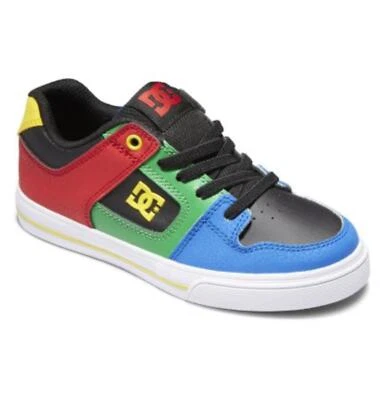 DC Child kids Pure Elastic Youth Skate Shoes Sneakers Size 12 - ADBS300256 KMW
