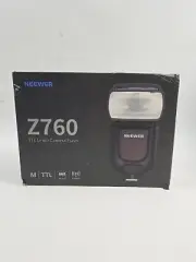 Neewer Z760 Black TTL Li- Ion Camera Flash With Carrying Case - New