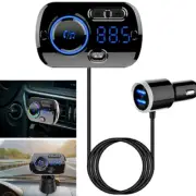 Wireless Bluetooth5.0 Handsfree Car FM Transmitter Radio MP3 Player USB Charger