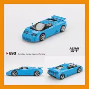 MAR 2025 Mini GT #890 Bugatti EB110 Super Sport Blu Bugatti 1/64