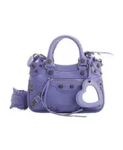 Balenciaga Small Neo Cagole Tote Bag One size Purple