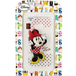 【Disney】HTC ONE M9 彩繪透明保護軟套