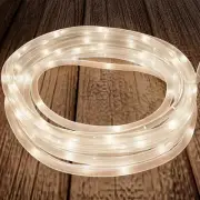 Outdoor Solar Rope Light- Solar Powered Cable String 100 LED Lights with 8