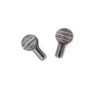 10 Pcs Stainless Steel Rotisserie Skewer Screws Portable Air Fryer Screws Reusable Bbq Metal Skewers Accessories For Electric Ovens Silver 2.00X1.0...