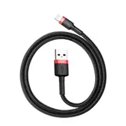 Baseus Cafule USB Lightning Charging Cable for Apple iPhone iPad (1m) [Black+Red]