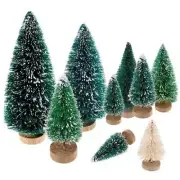 Mini Christmas Trees Ornaments Xmas Small Pine Tree Home Party Table Decor