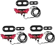 Ipetboom 3 Sets Comfy Lizard Traction Rope Reptile Harness Rope Outdoor Reptile Hauling Cable Pet Supplies