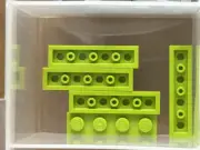 LEGO Parts - Lime Plate 1 x 4 - No 3710 - QTY 5
