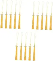 [WOFASHPURET] Polyester Zinc Alloy Academic Graduation Hat Tassels Graduation Dress Decors Tassels Graduation Golden Graduation Tassel Charm