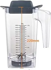 Blender CUP ，Compatible For ATAI JTC TM-800A TM800AQ ，Compatible For Omniblend V， Food Mixer Replacement 1500ML