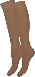[MILENA PEŁNA SWOBODA RUCHU] MILENA Soft Breathable Over the Knee Socks with Elastic Fit and Non-Slip Grip Perfect for Everyday, Work, Sports and Cosplay - Versatile Matching, Caramel, caramel, 37-41